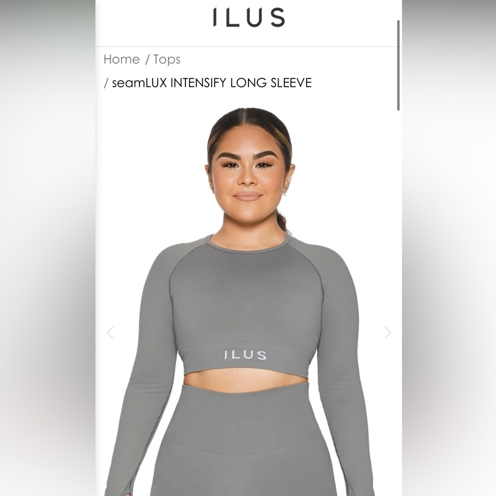 ILUS Long Sleeve Workout Top 🩶